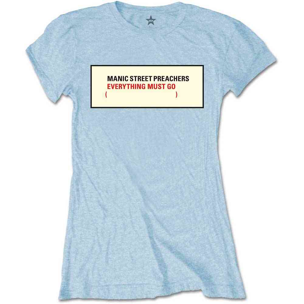 Manic Street Preachers - Everything Must Go Dames Tshirt - Blauw
